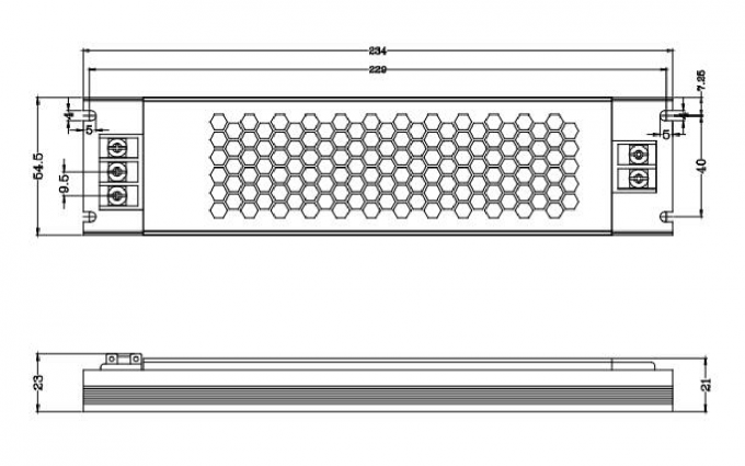 صندوق إضاءة WHOOSH DC 12V 12.5A مزود طاقة 12Vdc 150 وات ، غطاء أسود نحيف 12 فولت مزود بإضاءة LED 0