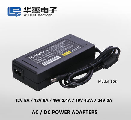 2 Pins 72W 6A universal 12V dC power adapter For LED strip lights